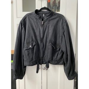 Free People Boho Bomber Jacket